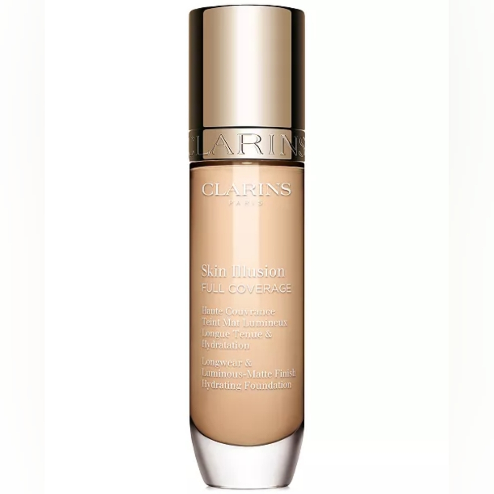 Clarins Skin Illusion Full Coverage Foundation Liquid Makeup 102.C